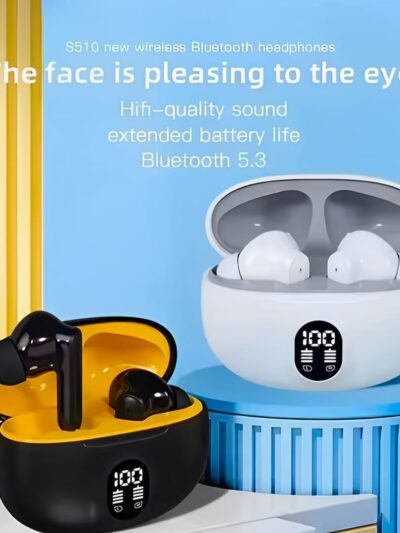 TWS In-Ear Bluetooth Gaming Earbuds with LED Display & Stereo Sound