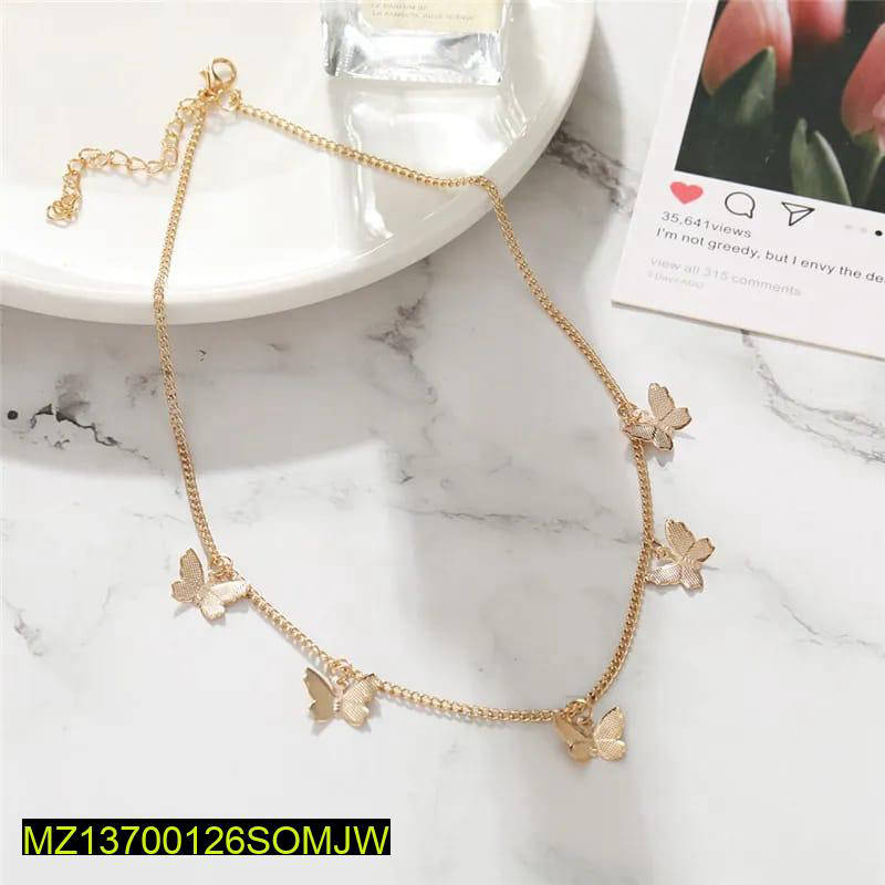 Golden Butterfly Chain Necklace for Women - Elegant Fashion Jewelry