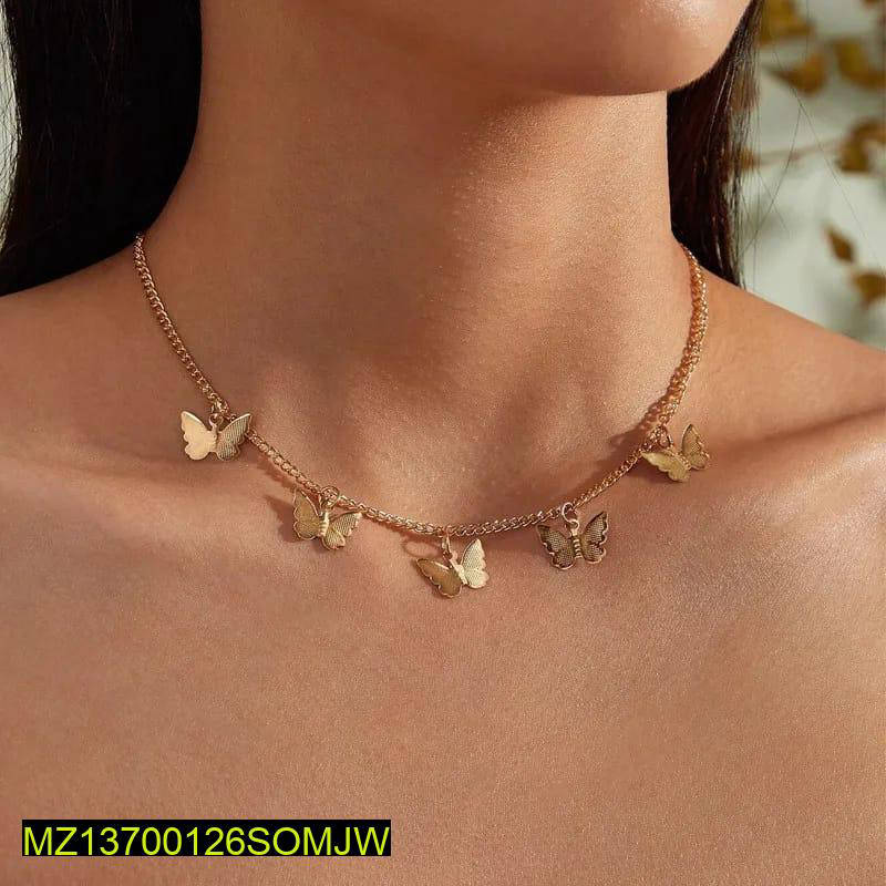 Golden Butterfly Chain Necklace for Women - Elegant Fashion Jewelry - Image 3