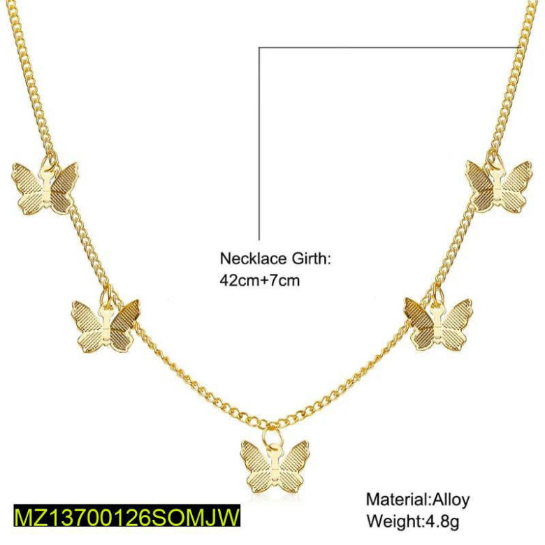 Golden Butterfly Chain Necklace for Women - Elegant Fashion Jewelry - Image 4