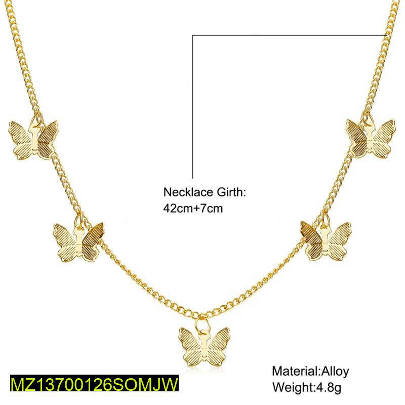 Golden Butterfly Chain Necklace for Women - Elegant Fashion Jewelry - Image 4