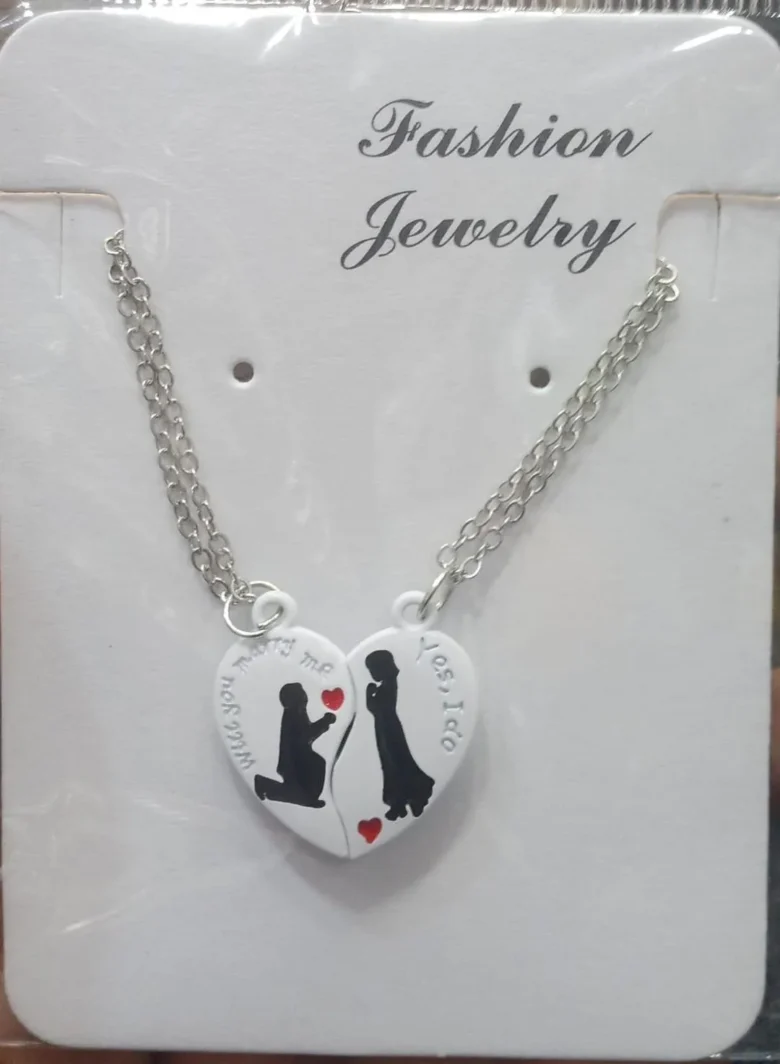 2 Layered Silver Plated Locket with Artificial Stones - Women’s Jewelry - Image 3