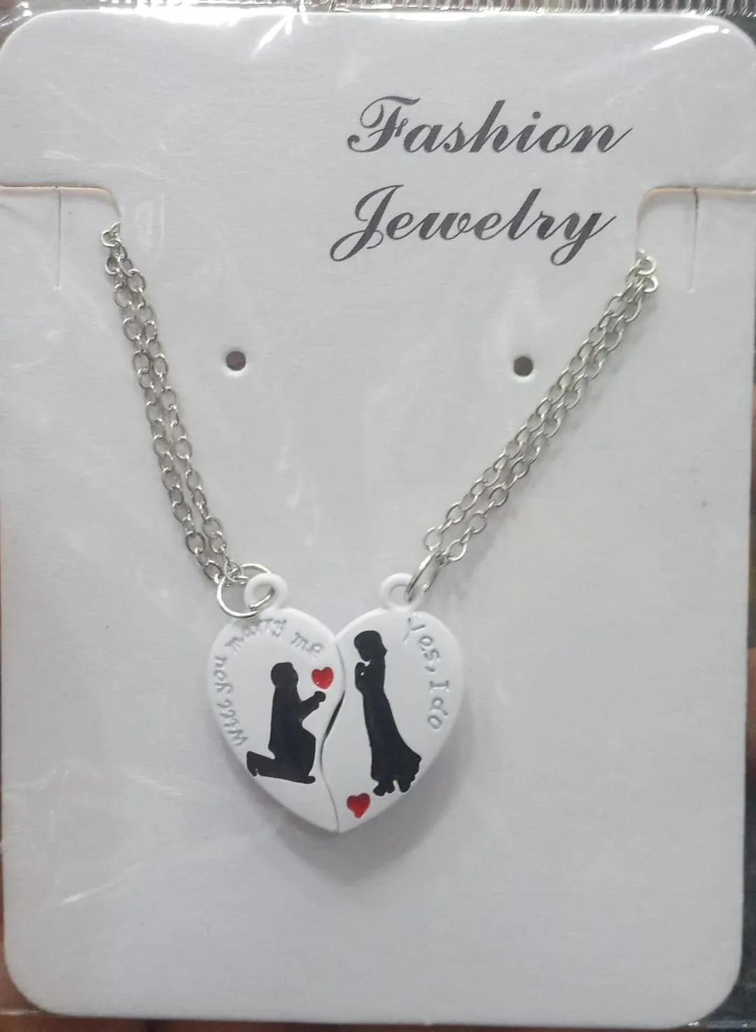 2 Layered Silver Plated Locket with Artificial Stones - Women’s Jewelry - Image 3