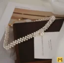 Elegant Pearl Choker Necklace for Women - Unique Design Jewelry