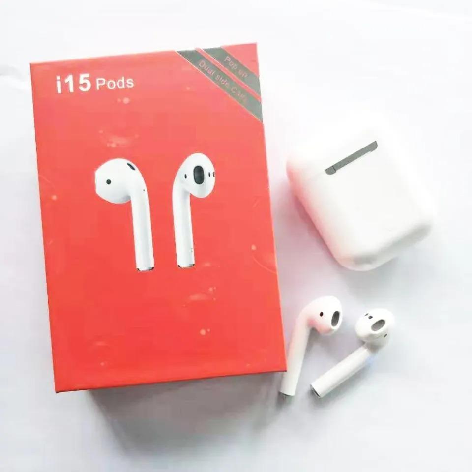 I Series AirPods White – Wireless Bluetooth Earbuds with Charging Case - Image 5
