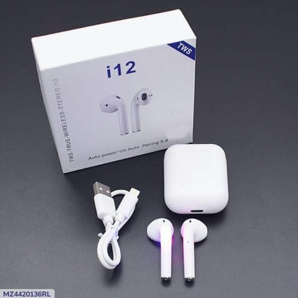 I Series AirPods White – Wireless Bluetooth Earbuds with Charging Case - Image 6