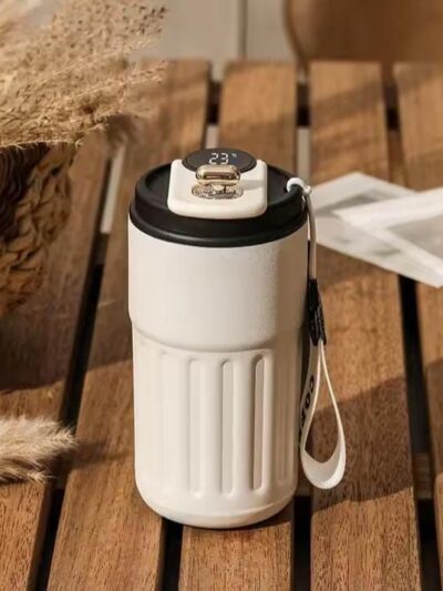 450ML Smart Stainless Steel Travel Mug - Insulated Thermos Bottle & Portable Vacuum Flask