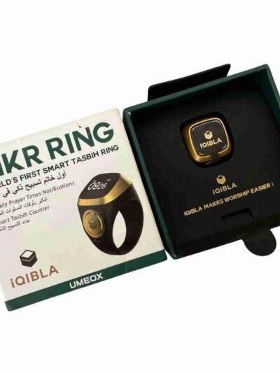 World’s First Smart Digital Tasbih Zikr Ring with Mechanical Counter & USB Cable