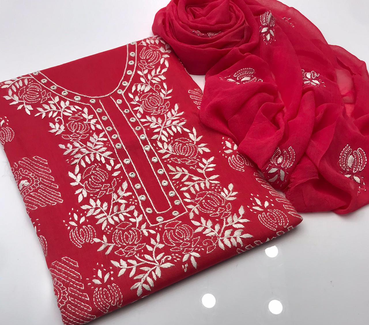 Eid Collection – New Traditional Handmade Shadow Sheesha 3PC Suit | Eid Special Discount - Image 13