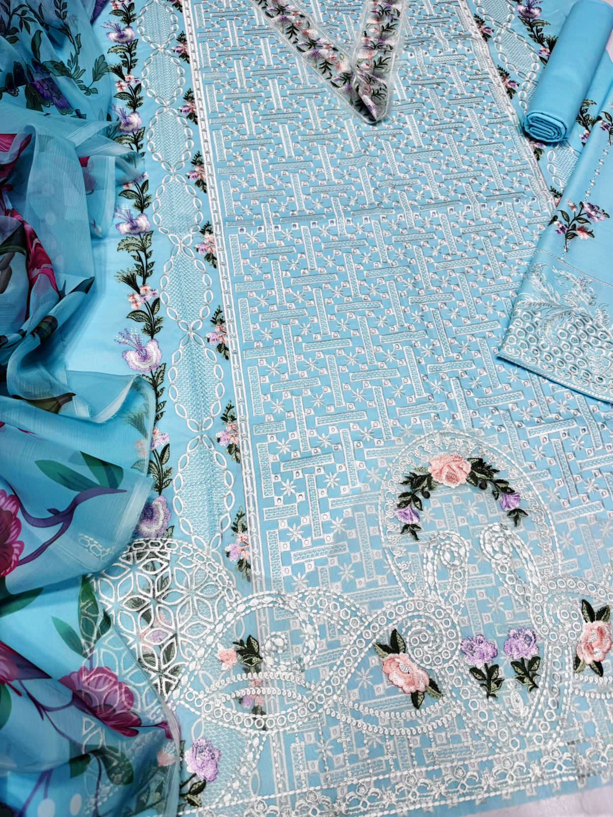 Parishay 6508 – Eid Collection Lawn Suit | Eid Special Discount - Image 10