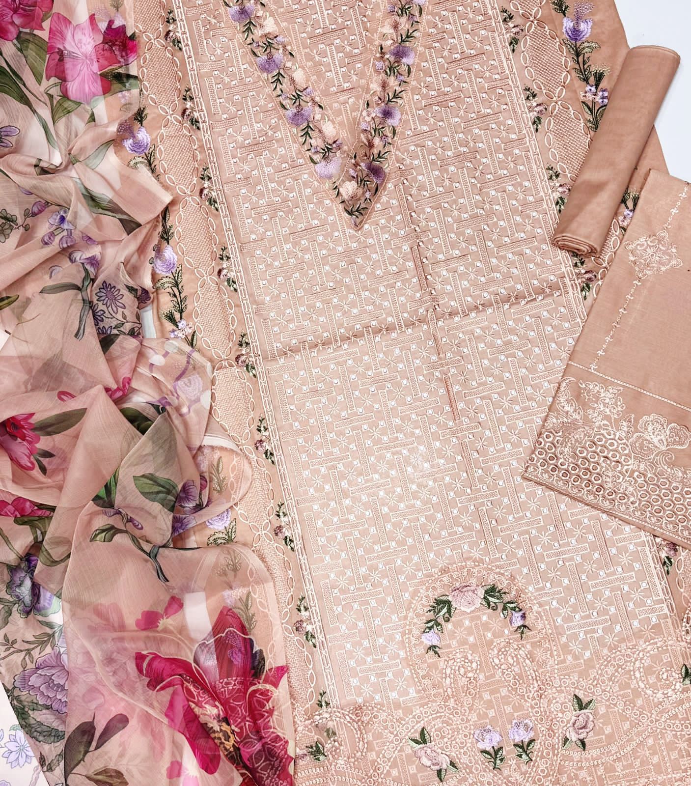 Parishay 6508 – Eid Collection Lawn Suit | Eid Special Discount - Image 16