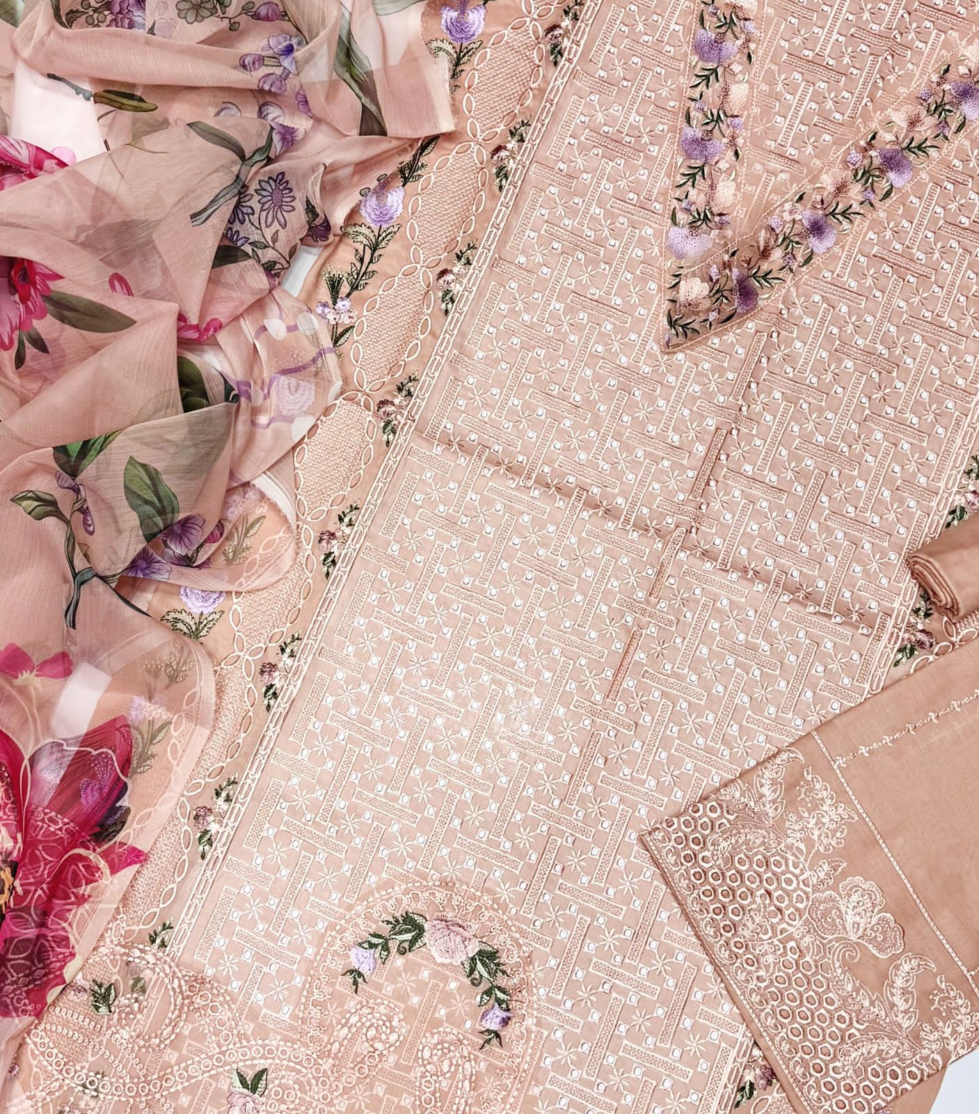 Parishay 6508 – Eid Collection Lawn Suit | Eid Special Discount - Image 18