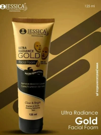 Eid Collection – Jessica Ultra Radiance Gold Facial Foam 125ML | Eid Special Discount Glow Face Wash
