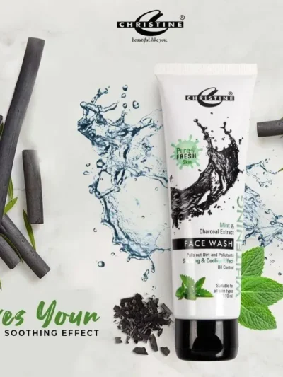 Eid Collection – Christine Mint & Charcoal Face Wash 110ML | Eid Special Discount