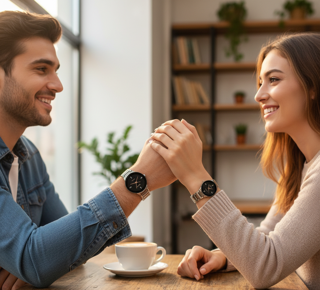 POSITIF Couple Watch Set – Elegant His & Her Matching Watches | Stylish Gift for Couples, Anniversary, Wedding & Valentine (Random Color) - Image 5
