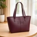 TBM The Bag Master Tote Bag – Stylish Durable Spacious Handbag for Women | Lightweight Everyday Carry Shopping Work Travel Tote – Black