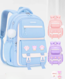 Premium Waterproof School Bag for Kids | Durable Backpack 43×30cm | Spacious Lightweight School Bag for Boys & Girls (Grade 1–5) – Blue