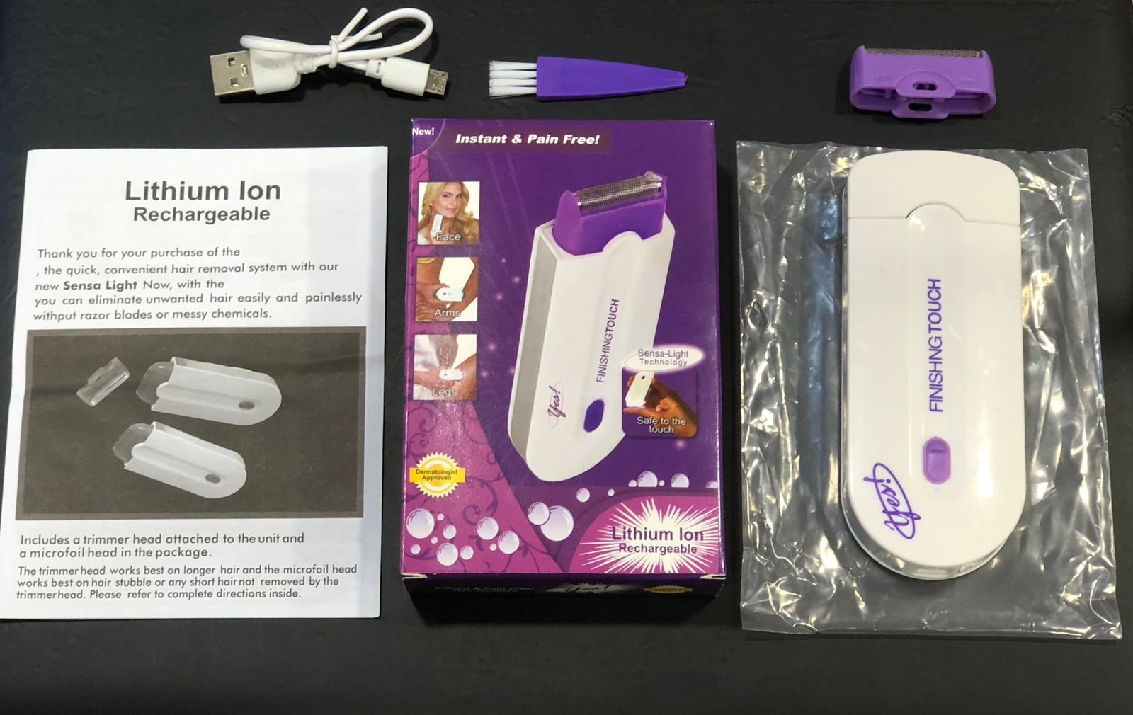 Rechargeable Yes Hair Remover Machine for Women – Electric Facial Hair Remover, Painless Finishing Touch Trimmer for Upper Lip, Chin & Face – Portable & Gentle Hair Removal Tool - Image 4