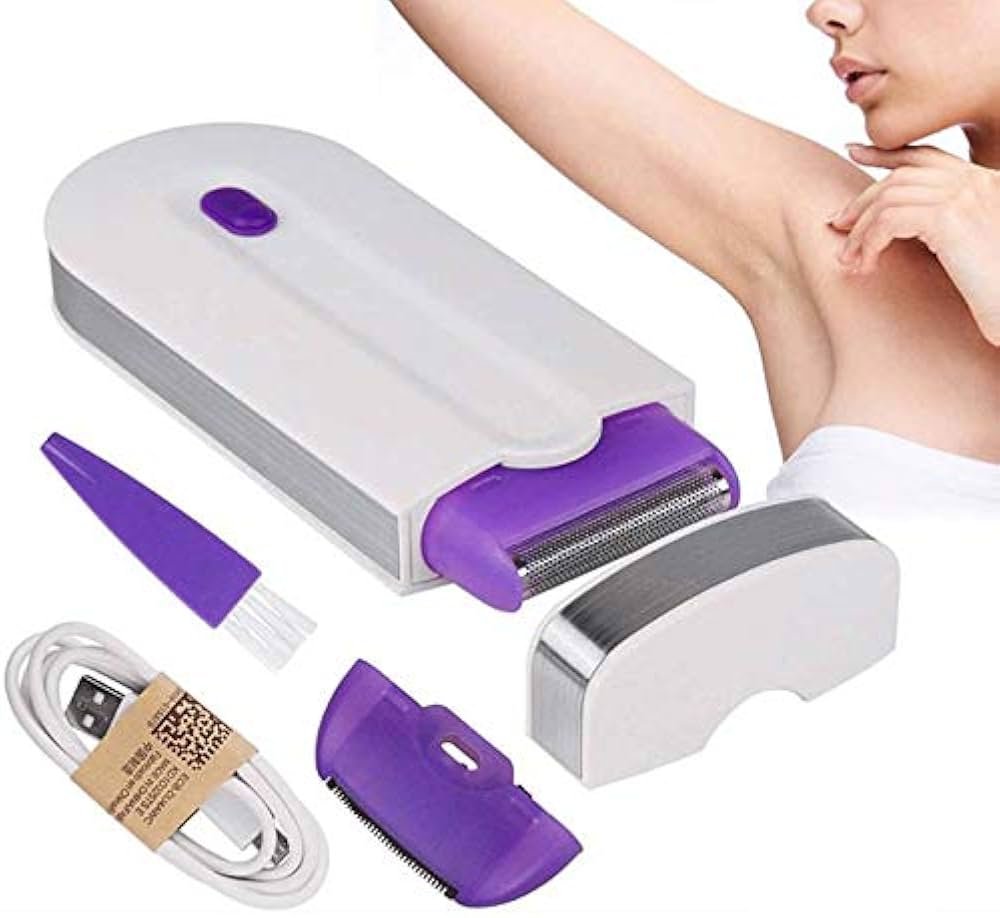 Rechargeable Yes Hair Remover Machine for Women – Electric Facial Hair Remover, Painless Finishing Touch Trimmer for Upper Lip, Chin & Face – Portable & Gentle Hair Removal Tool