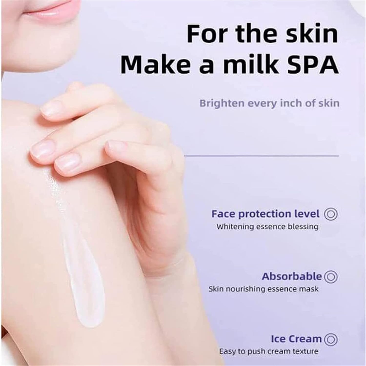 FLiCKA Silk Touch Milk Cream Moisturizer & Primer – 2-in-1 Hydrating Face Cream with Aloe Vera & Shea Butter | Lightweight, Smooth Makeup Base for Long-Lasting Finish - Image 2