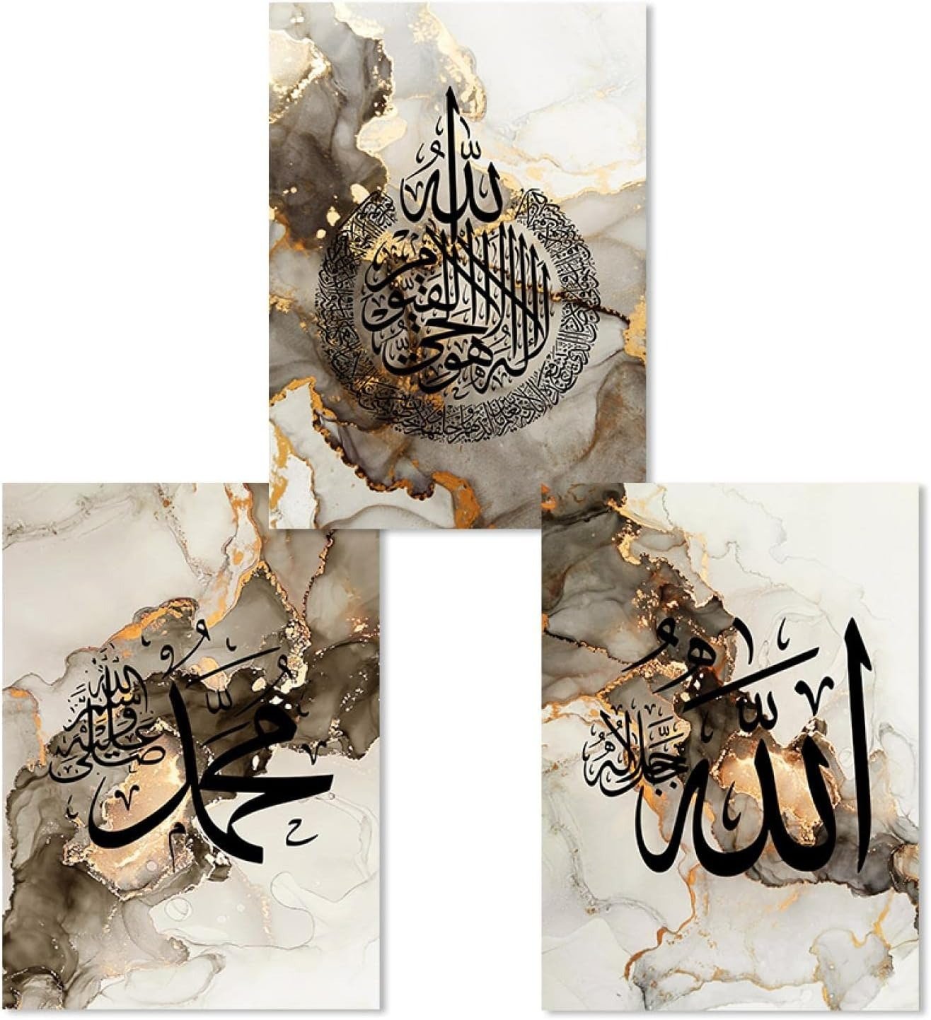Set of 3 Premium Wall Art Photo Tiles – Modern Sticky Canvas Frames for Home & Office Decor | Inspirational Wall Art Set for Bedroom, Living Room & Study - Image 3