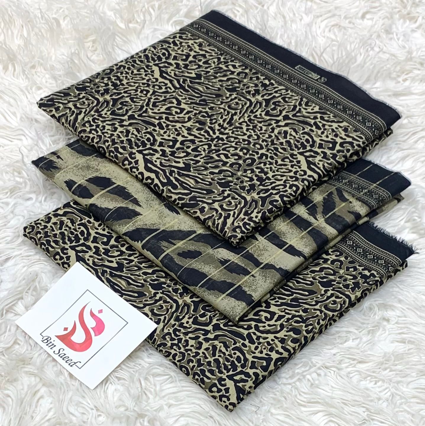 Bin Saeed 100% Original Printed Lawn 3PC Suit Article 07
