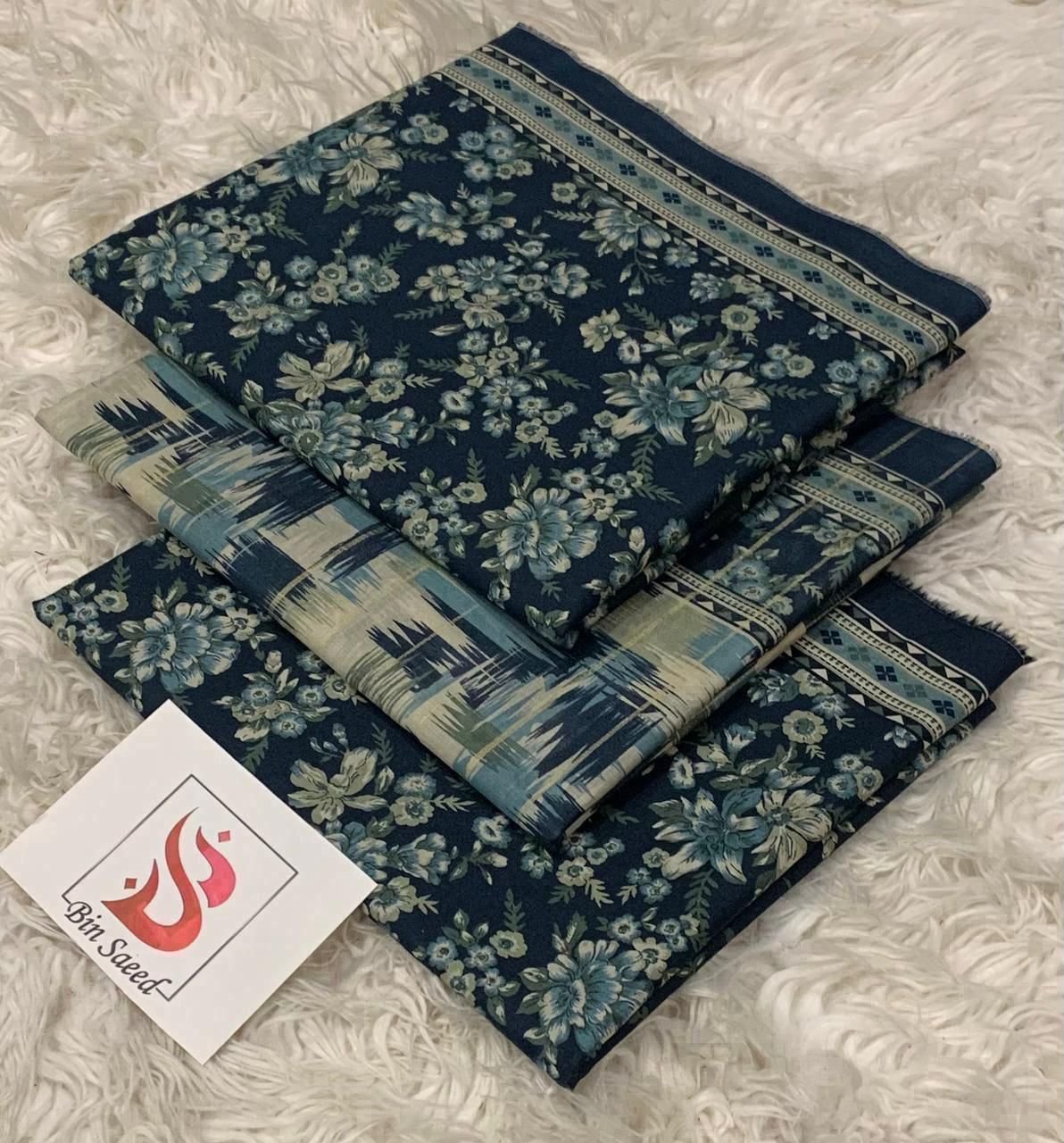 Bin Saeed 100% Original Printed Lawn 3PC Suit Article 08